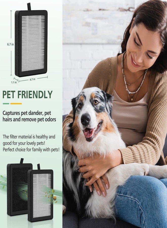 isinlive 4 Pack LV-H128 Replacement Filter Compatible with LEVOIT LV-H128 / PUURVSAS (HM669A) / ROVACS (RV60) Air Purifiers, 3-in-1 Middle Layer, Activated Carbon Layer and Pre-Filter - Image 5