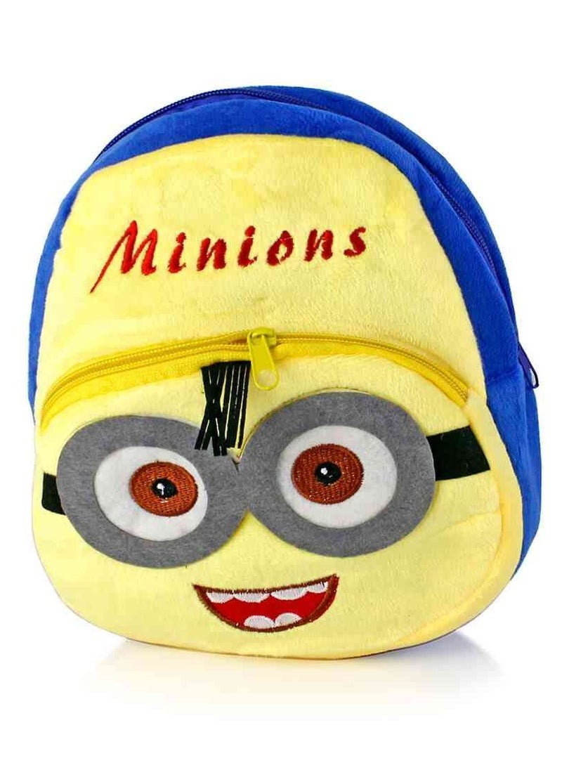 UKR - UKR Kids Minions Plush Backpack – Soft & Adorable Mini Bag for Toddlers, Preschool & Playtime, Cute Cartoon Character School Bag for Boys & Girls - Image 1