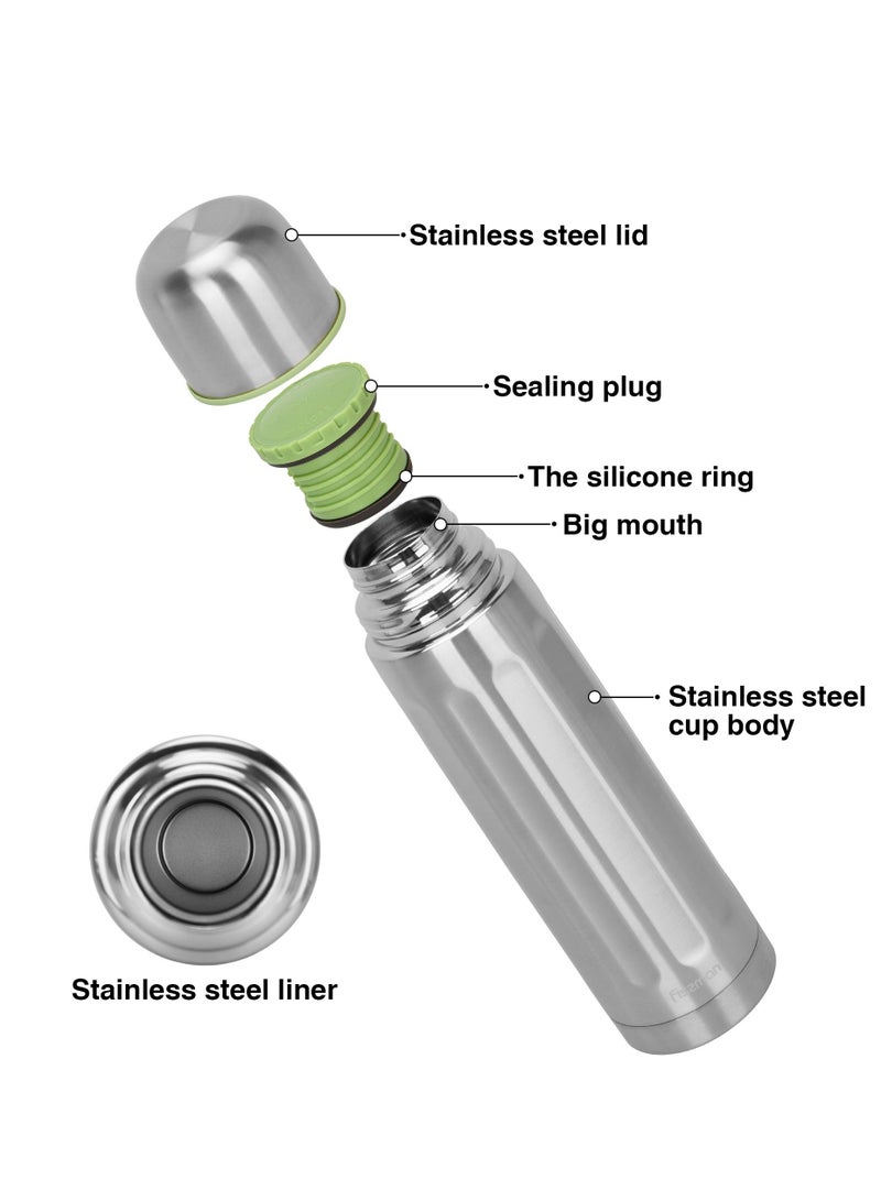 Fissman ترمس مفرغ من الهواء مزدوج الجدار 750 مل من الفولاذ المقاوم للصدأ - Image 4