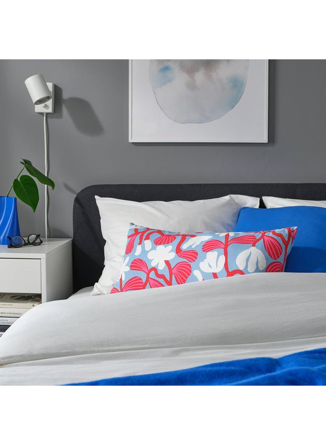 erorex Cushion, light blue/bright red, 30x58 cm - Image 4