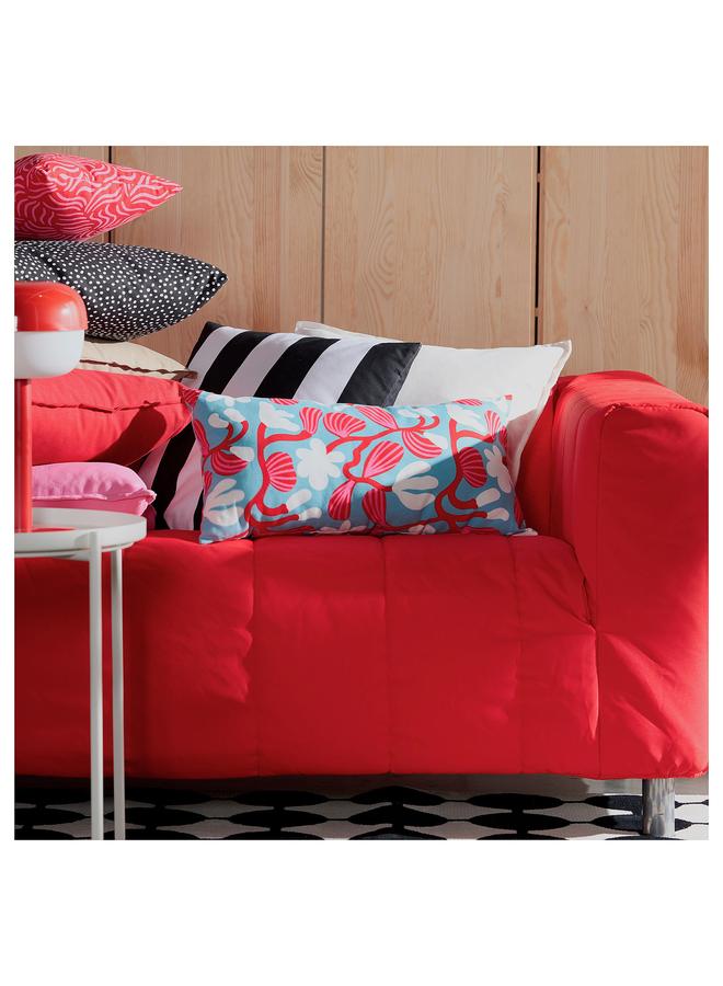 erorex Cushion, light blue/bright red, 30x58 cm - Image 5