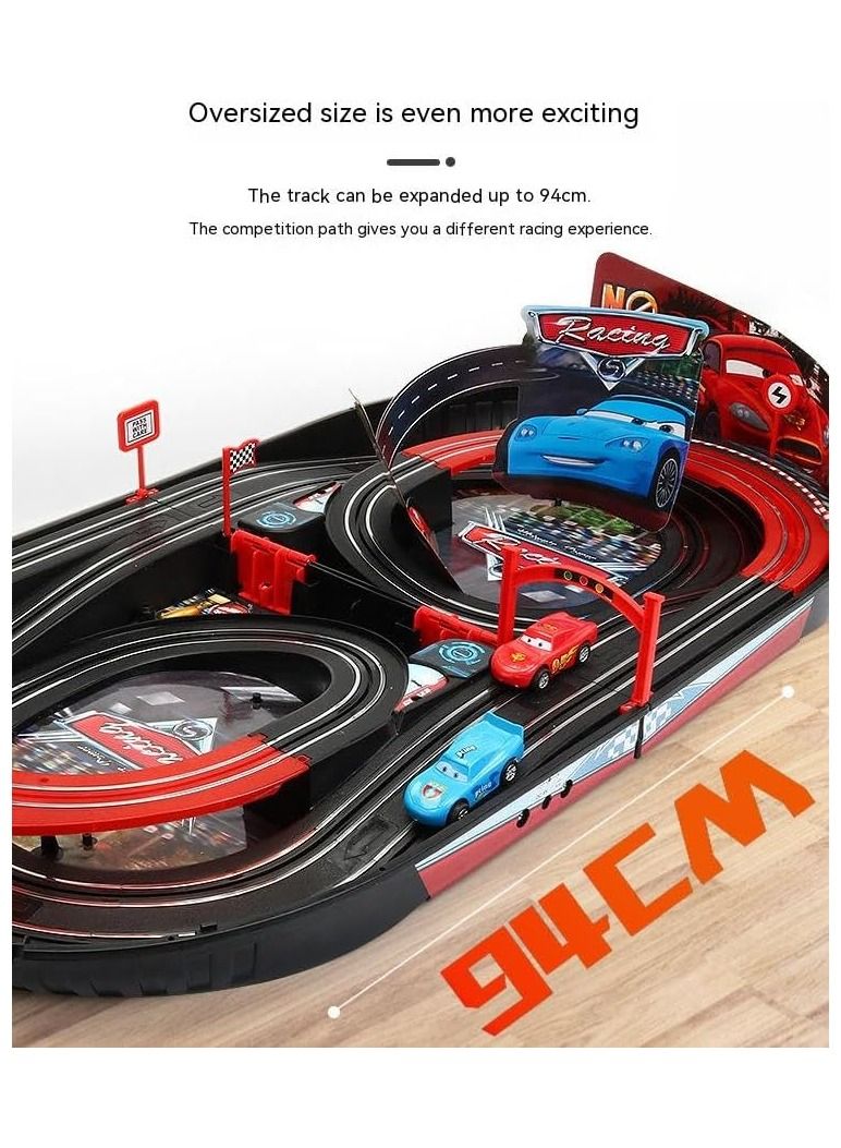 Cool Baby Two-person Remote Control Racing Boys And Girls With Track Track Toys Electric Car Kids Racing Toys - Image 5