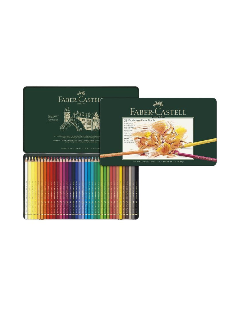 FABER-CASTELL - Polychromos Color Pencil Assorted 36 Colors - Image 1