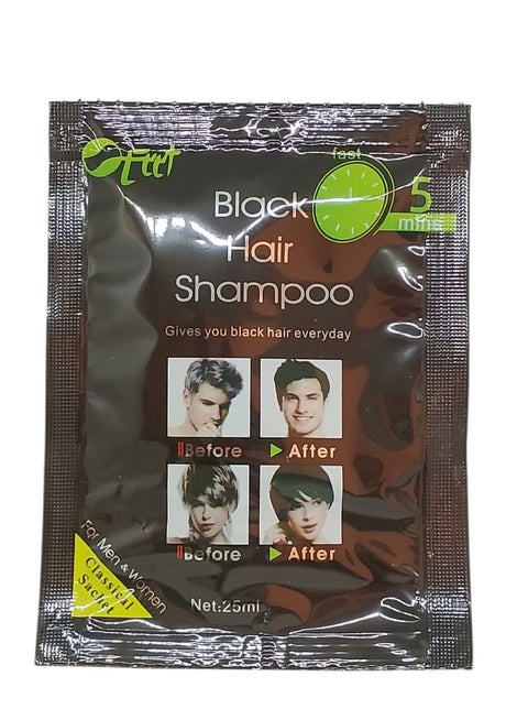 Fast Hair Dye Shampoo Black 25ml