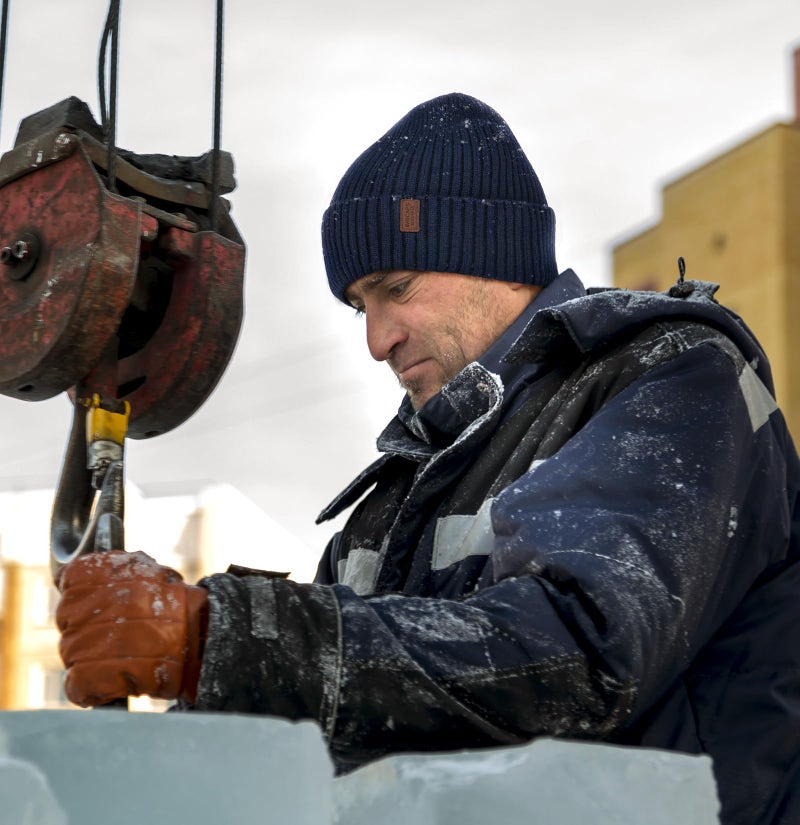 Wmcaps قبعة دافئة للرجال والنساء من ويمكابس، قبعة شتوية مبطنة بالفليس، قبعة محبوكة عصرية (أسود) - Image 5