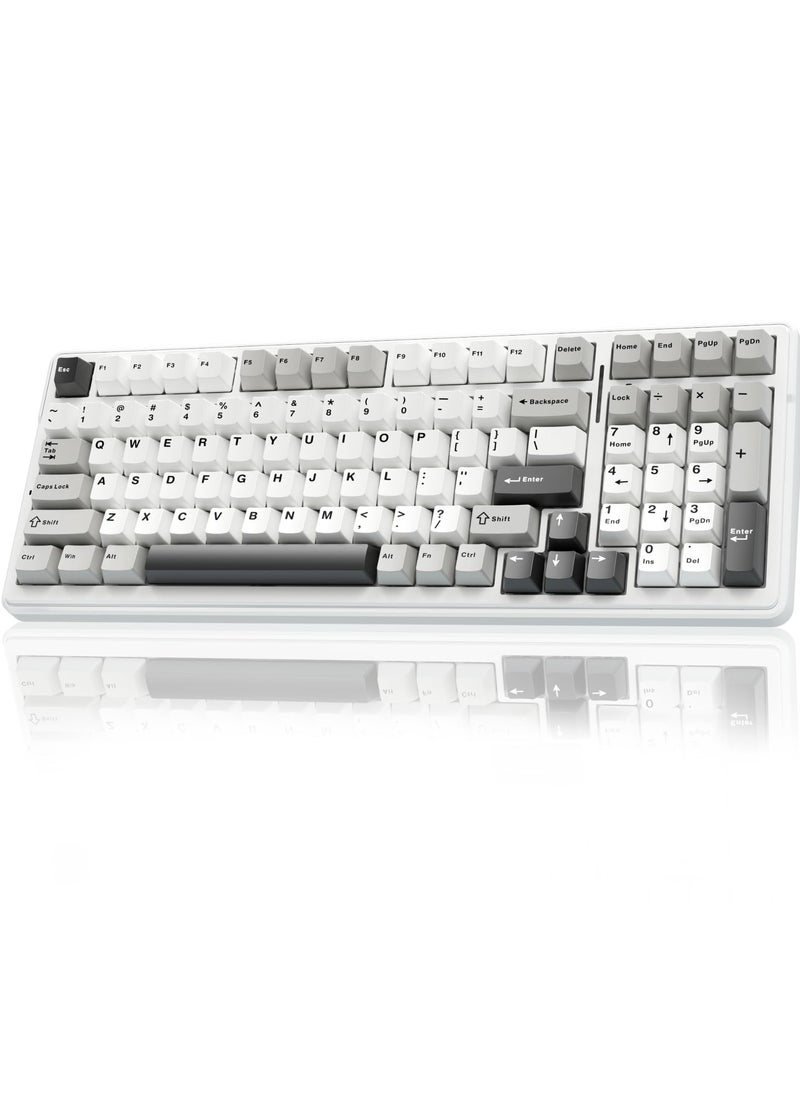 AULA - F99 Wireless Mechanical Keyboard,Tri-mode BT5.0/2.4GHz/USB-C Keyboard,Pre-lubed Linear Switches,Gasket Structure,RGB Backlit Gaming Keyboard - Image 1