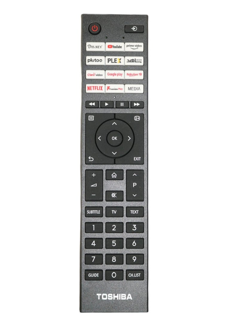 Generic - Toshiba Smart TV Remote - CT-95704 Replacement Remote Control For Toshiba 4K LED LCD Smart TV - Image 1