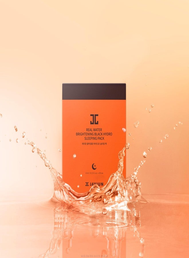JAYJUN JJ JAYJUN Real Water Black Hydro Sleeping Pack (0.13 fl oz × 30ea) – Overnight Gel Mask for Radiant & Hydrated Skin | Single-Use K-Beauty Sleeping Pack with Niacinamide, Botanical Extracts - Image 3