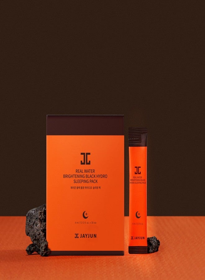 JAYJUN JJ JAYJUN Real Water Black Hydro Sleeping Pack (0.13 fl oz × 30ea) – Overnight Gel Mask for Radiant & Hydrated Skin | Single-Use K-Beauty Sleeping Pack with Niacinamide, Botanical Extracts - Image 4