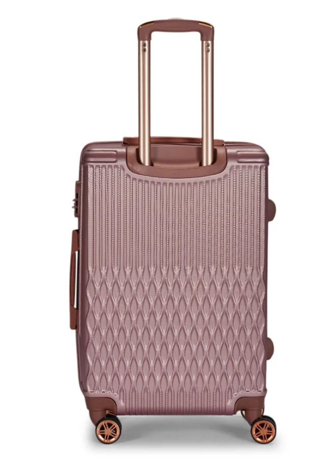 LIMRA Luggage set 5 pieces travel Bags with a distinctive design from limra rosegold