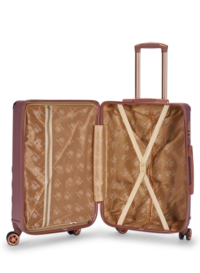 LIMRA Luggage set 5 pieces travel Bags with a distinctive design from limra rosegold