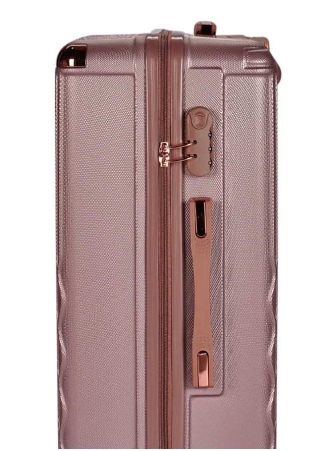 LIMRA Luggage set 5 pieces travel Bags with a distinctive design from limra rosegold