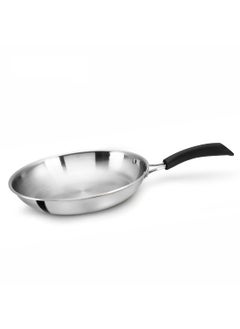 ALDA Alda Triply Bueno Stainless Steel Fry Pan 22cm (Induction & Gas Friendly) (22)  - Image 1