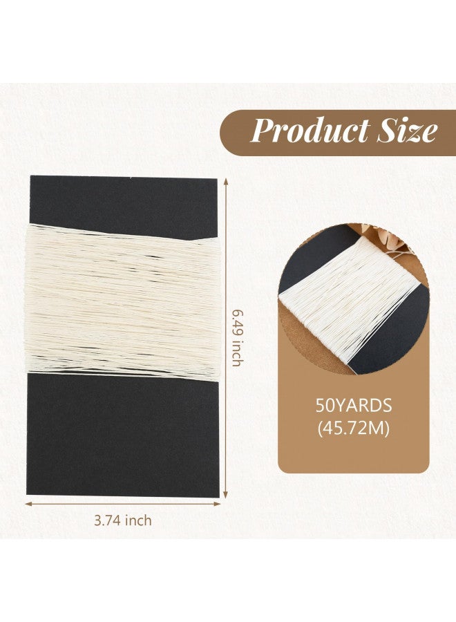 Lineco, Binding Thread 50 Yards, Acid-Free, for Bookbinding Hand Sewing, Beige - Image 3