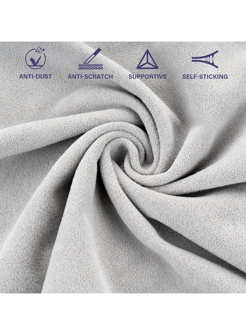 حقيبة مكياج من القماش السحري اللاصق الذاتي | حقيبة تجميل محمولة للسفر | غلاف واقي متعدد الاستخدامات للإلكترونيات وعدسات الكاميرا وغطاء اللابتوب - Image 3