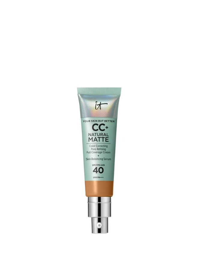 iT Cosmetics Your Skin But Better CC+ Natural Matte with SPF 40 Neutral Rich - Image 1