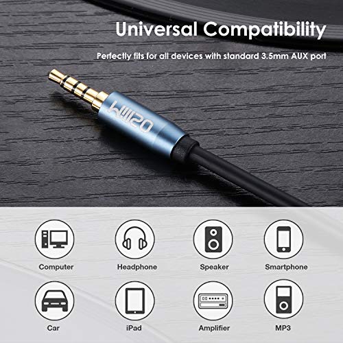 MillSO 3.5mm Headphone Extension Cable (6.6 Feet) TRRS 3.5mm Male to Female Stereo Audio Jack Extension Adapter Auxiliary AUX Cord for Headphones, Earbud, Speaker, Car Stereo, Home HiFi System - Image 5