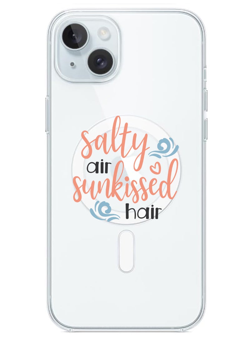 Theodor Magnetic Case for iPhone 15 6.1-inch Compatible with MagSafe Wireless Charging, Shockproof Phone Bumper Cover Salty air sunkissed air copy - Image 1
