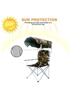 Huitich Portable Folding Beach Chair With Umbrella  - Image 2