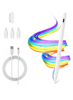 Necomi Stylus Pen for iPad, Pencil for iPad 2018 or Later, High Tilt Sensitivity, Palm Rejection, Fast Charging, Power Display,Compatible with iPad Pro 11/12.9/13 inches, iPad Mini, iPad, iPad Air  - Image 1