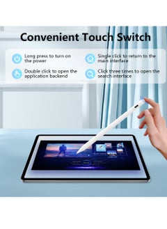 Necomi Stylus Pen for iPad, Pencil for iPad 2018 or Later, High Tilt Sensitivity, Palm Rejection, Fast Charging, Power Display,Compatible with iPad Pro 11/12.9/13 inches, iPad Mini, iPad, iPad Air  - Image 2