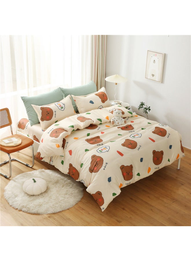 Quilt Cover Single Piece 150x 200 Student Dormitory Single Quilt Cover 200x 230cm Double Quilt Imitation Cotton Four Seasons Wholesale-Color:Baby-Specifications:180x200cm Quilt Cover - Image 1