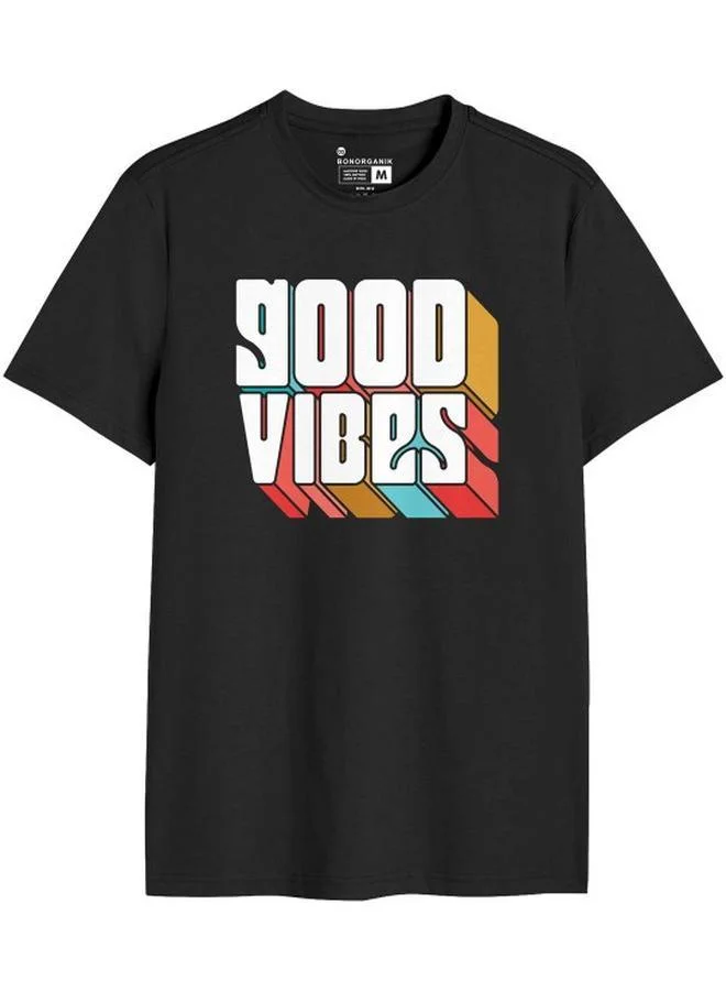 Bonorganik Men's Multicolour 100% Cotton Printed Regular Fit Combo Of 3 T-Shirt