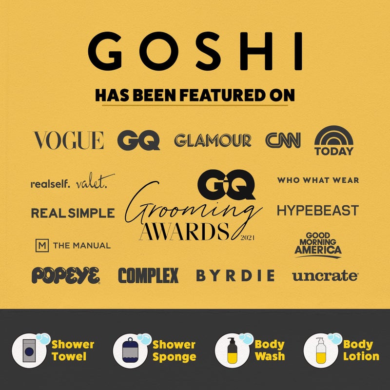 GOSHI Exfoliating Shower Sponge - Rip-Resistant, Rapid-Drying Exfoliating Bath Sponge for All Skin Types - Indigo Blue - Made in Japan - Image 4