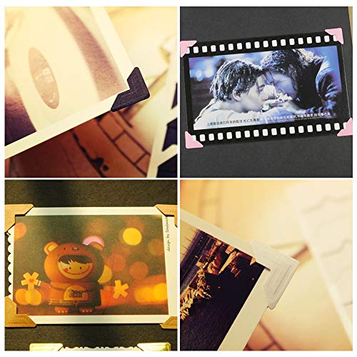 FineGood 15 Sheets Photo Mounting Corners, FineGood Self Adhesive Paper Picture Sticker for DIY Scrapbook Album Diary Personal Organizer Notebook - 14 Colors - Image 4