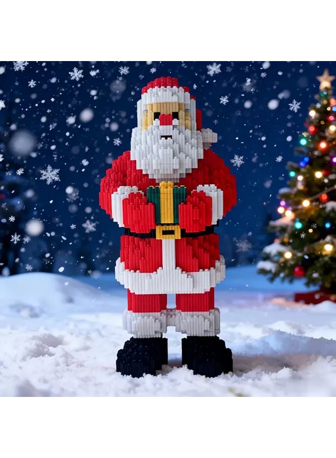 2500 Pcs Red Santa Claus Building Blocks 3D Model Craft Toy Holiday Gift - Image 5