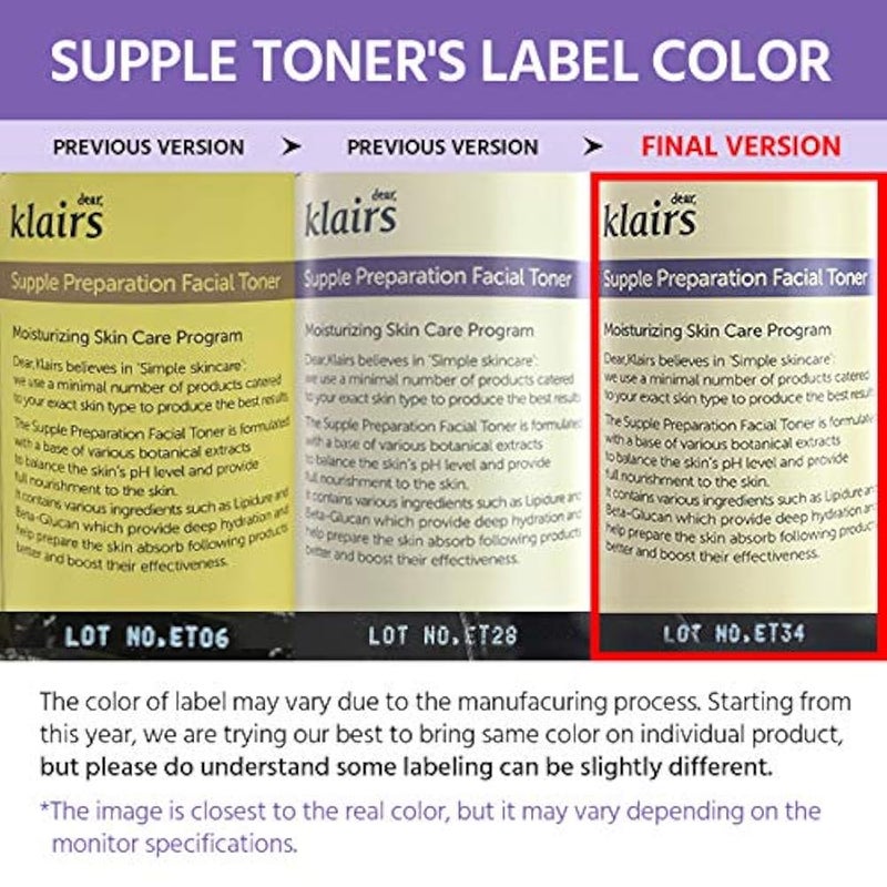 DearKlairs Supple Preparation Facial Toner, 180 ml - Image 5