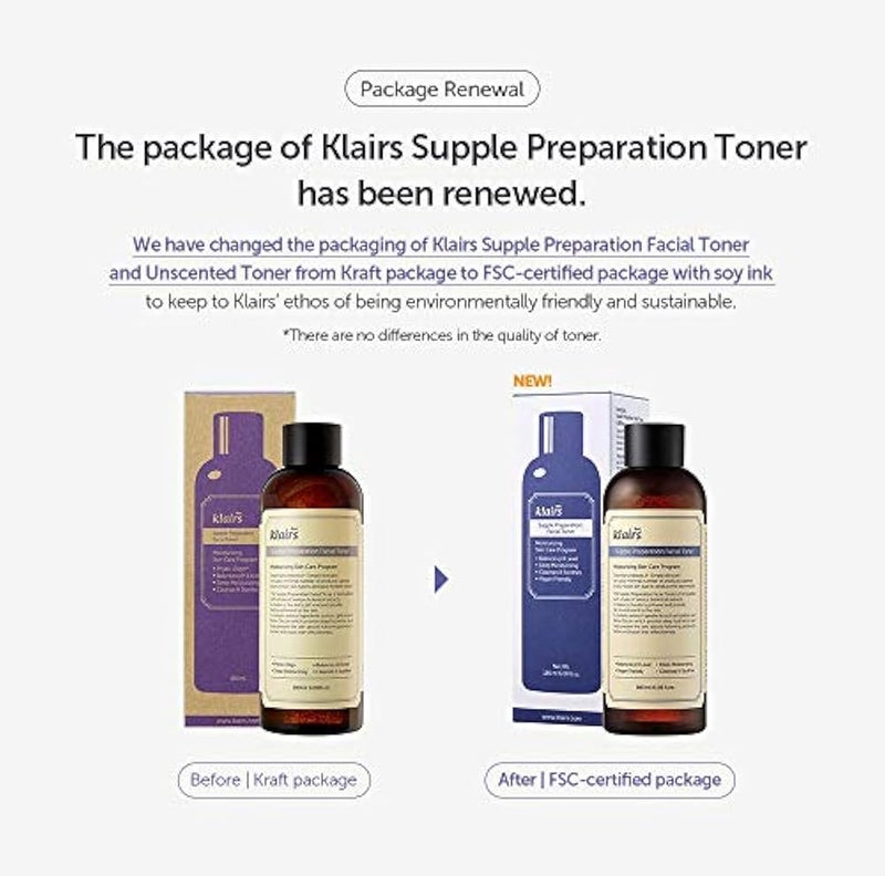 DearKlairs Supple Preparation Facial Toner, 180 ml - Image 4