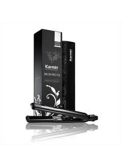 Karmin G3 Pro Professional Tourmaline Ceramic Hair Straightener / Styling Flat Iron / 460F / Straighten, Curl, Wave, Heat Matt & Carrying Case, Black (KMG3B)  - Image 1