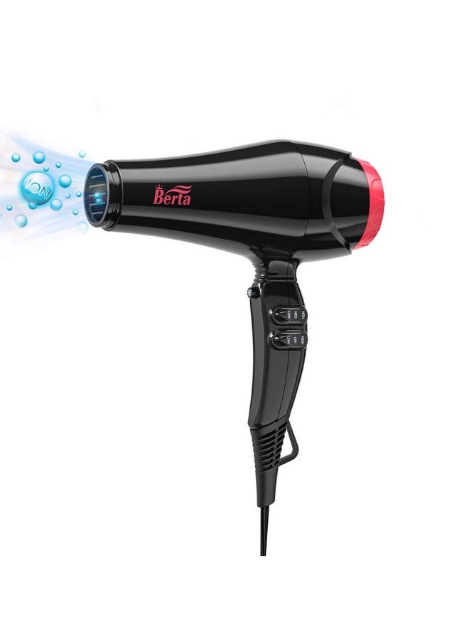 1875W Hair Dryer Ionic Frizz Control Fast Drying Blow Dryer Professional Hairdryer 2 Speed And 3 Heat Settings Concentrator & Diffuser Cool Shot（Black） - pzsku/ZB51B8DFA16BCB5BA8F32Z/45/_/1719075466/a7bde5bb-2b97-4f56-ab9e-3b9f0c833b57