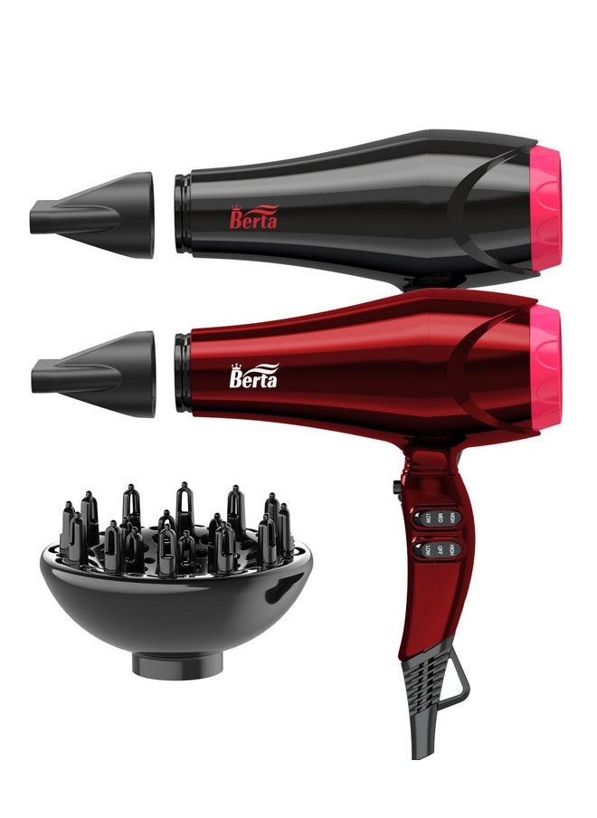 1875W Hair Dryer Ionic Frizz Control Fast Drying Blow Dryer Professional Hairdryer 2 Speed And 3 Heat Settings Concentrator & Diffuser Cool Shot（Black） - pzsku/ZB51B8DFA16BCB5BA8F32Z/45/_/1719075620/633cb0fd-726d-4420-a45b-477dba3fcd5d