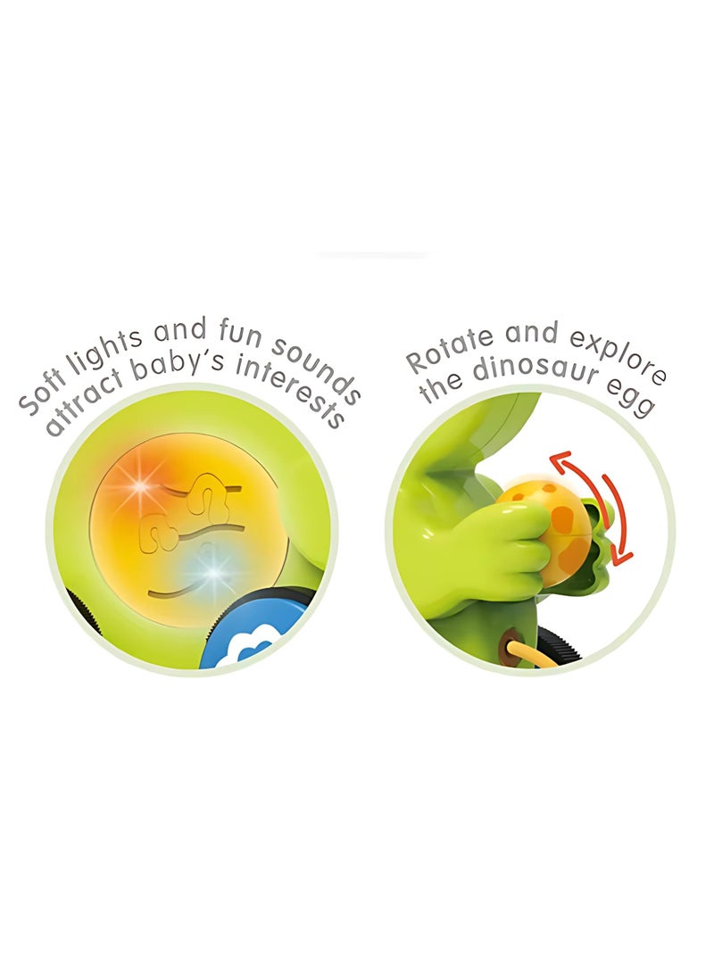 Twisoo Twisoo Pull String Animal Car Toy – Educational Baby Push & Pull Toy with Music & Light, Fun Cartoon Design for Kids 6+ Months (Green).  - Image 4