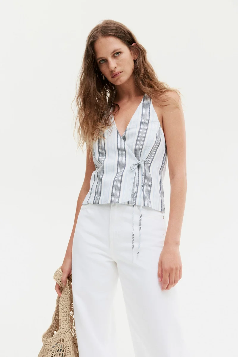 H&M Wrap halterneck top