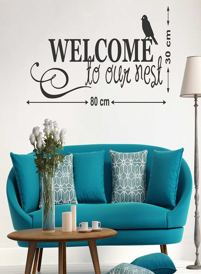 LANS WALLSTICKY Welcome to Our NEST Sticker for Wall Decoration - Image 3