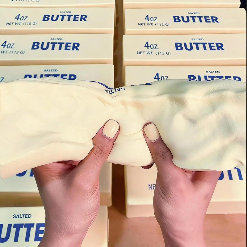 Giant Butter Squishy – Jumbo Squishy Butter Stick, Large & Mini Squeezy Butter Toy, 14oz Stress Relief Slow Rising Fun, Extra Large(14 OZ) - Image 3