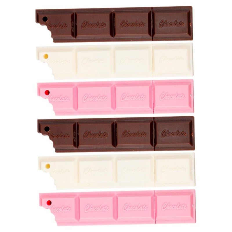 6Pcs Cartoon Chocolate Shape Ballpoint Pens Set Fun Creative Gel Ink School Office Supplies - Image 2