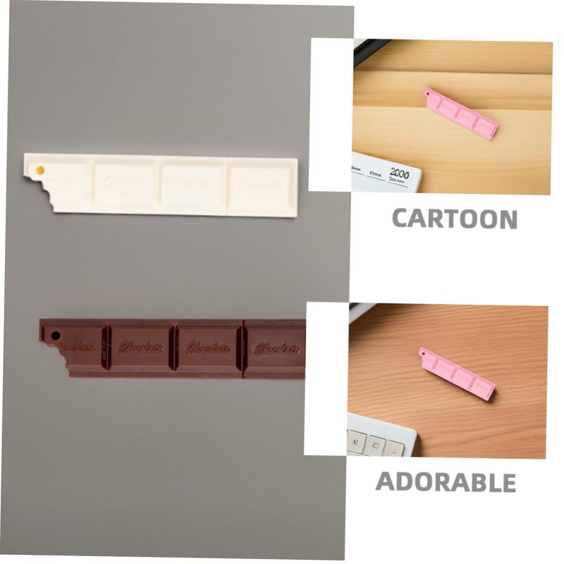 6Pcs Cartoon Chocolate Shape Ballpoint Pens Set Fun Creative Gel Ink School Office Supplies - Image 4