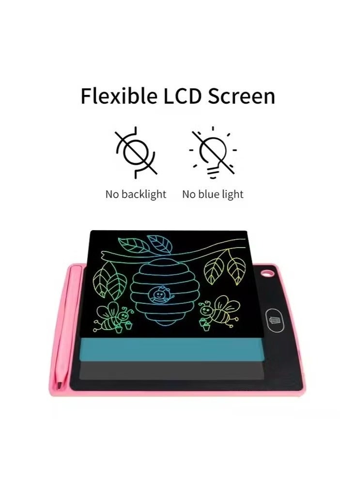 LCD Writing Tablet for Kids & Adults – 8.5-Inch Colorful Drawing Board with Stylus – Reusable Digital Doodle Pad for Learning, Drawing & Notes - Image 3