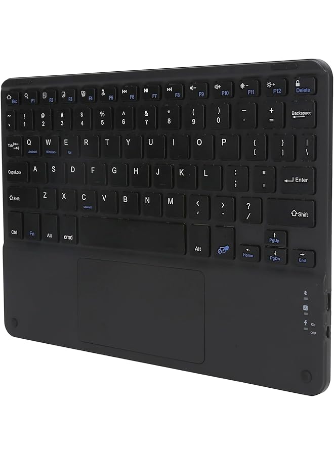 erorex Touch Keyboard External Keyboard Wireless Keyboard For Laptops For Tablets For Smartphones Black - Image 1