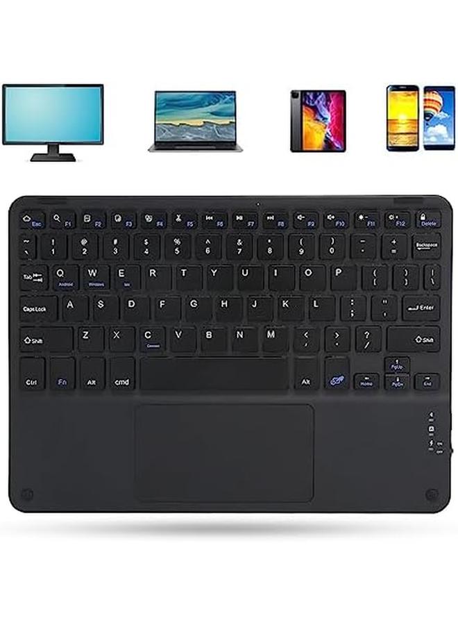 erorex Touch Keyboard External Keyboard Wireless Keyboard For Laptops For Tablets For Smartphones Black - Image 2
