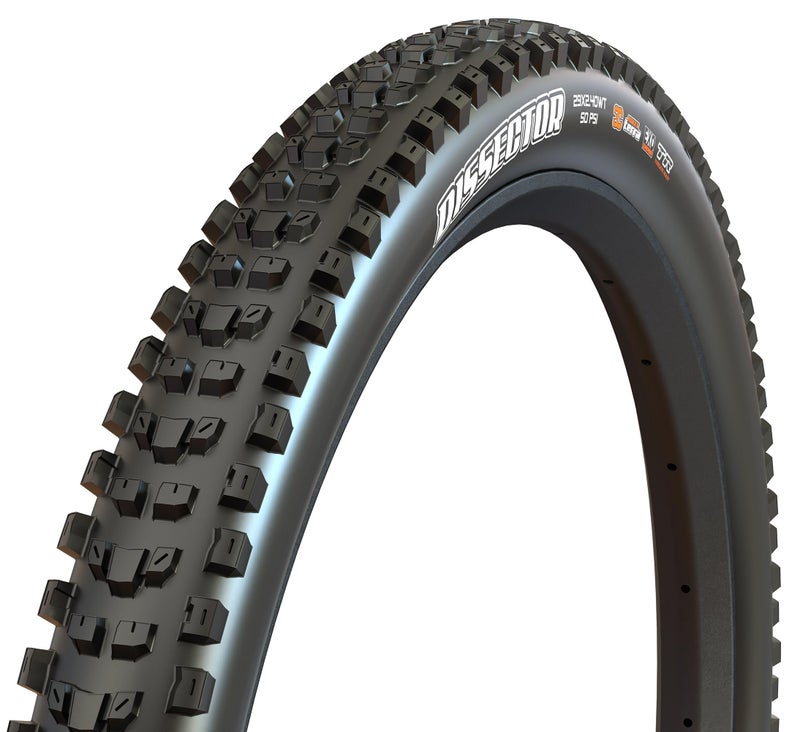 Maxxis Maxxis Dissector Bicycle Tyre with Folding Bead 29X2.40 Wide Trail / 3C MaxxTerra/Double Down/Tubeless Ready, Black - Image 1