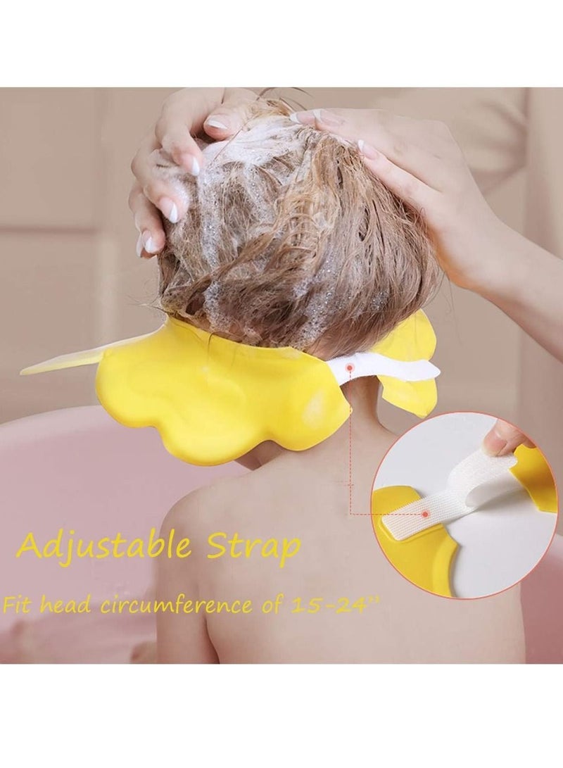 Baby Shower Cap Adjustable Silicone Shampoo Bath Cap Visor Cap Protect Eye Ear for Infants Toddlers Kids Children - Image 5