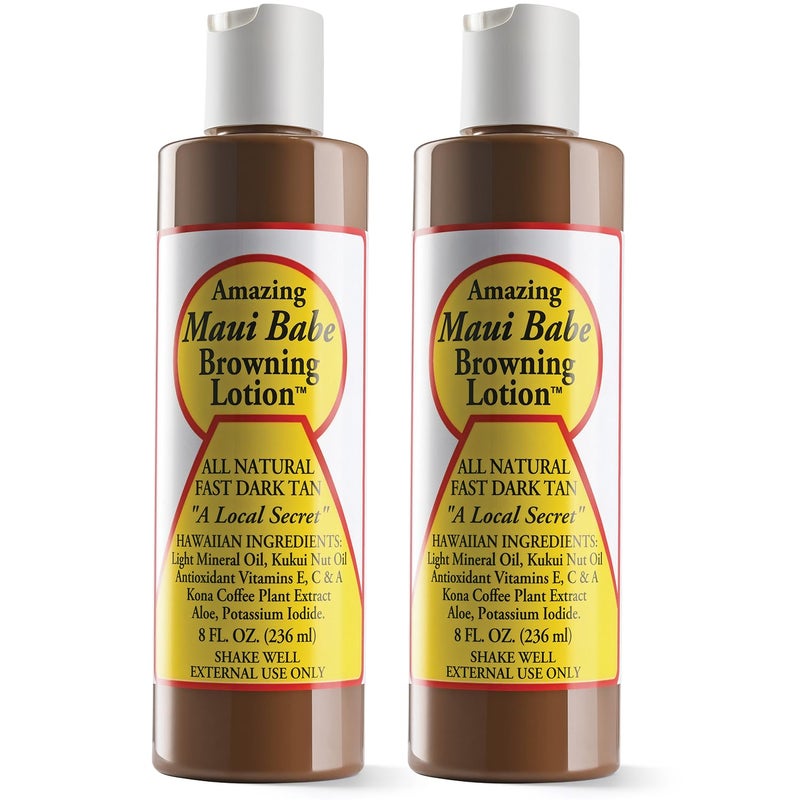 Maui Babe Browning Lotion 8 Ounces (Pack of 2) - Image 1