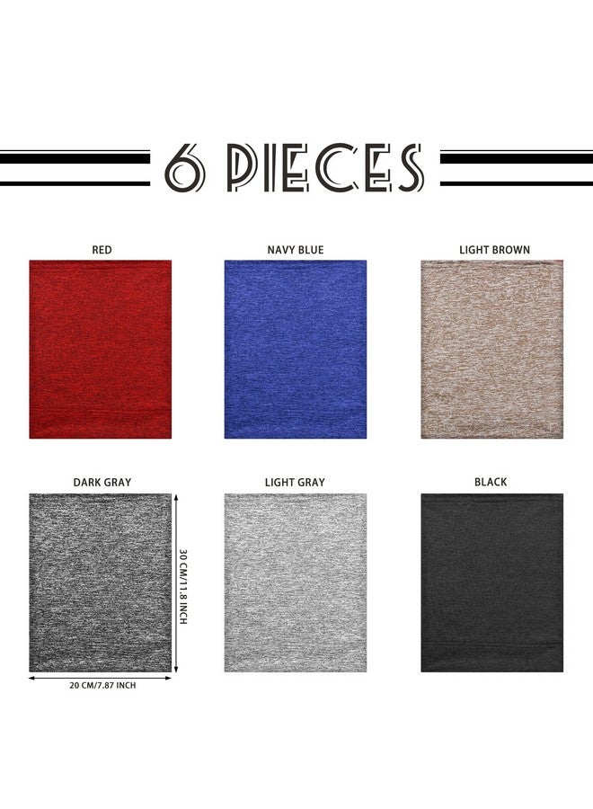 ساتينور 6 قطع من غطاء دريدلوك من الإسباندكس من ساتينور، أنبوب دريدلوك للجنسين، أربطة دريدلوك مرنة للشعر الطويل، أغطية رأس، أقفال أغطية الرأس، عصابات رأس لإكسسوارات دريدلوك، 6 ألوان (لون داكن) - Image 3