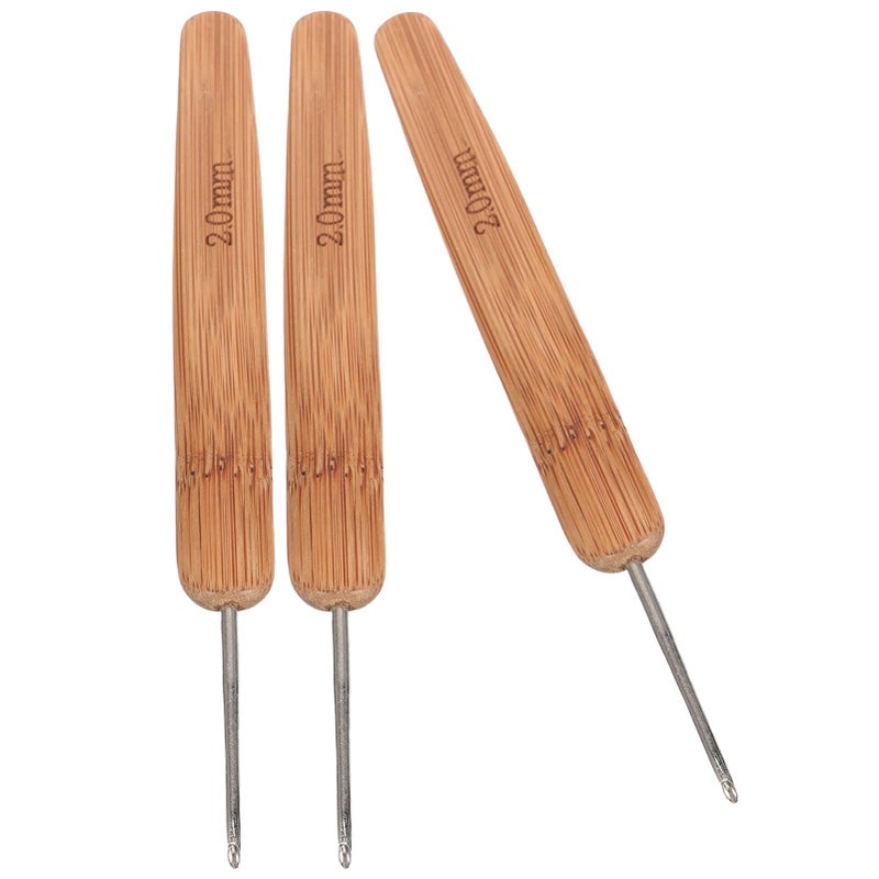 3Pcs Crochet Hooks Set Ergonomic Handles Comfortable Grip Smooth Finish Yarn Craft Tools for Beginners - Image 4