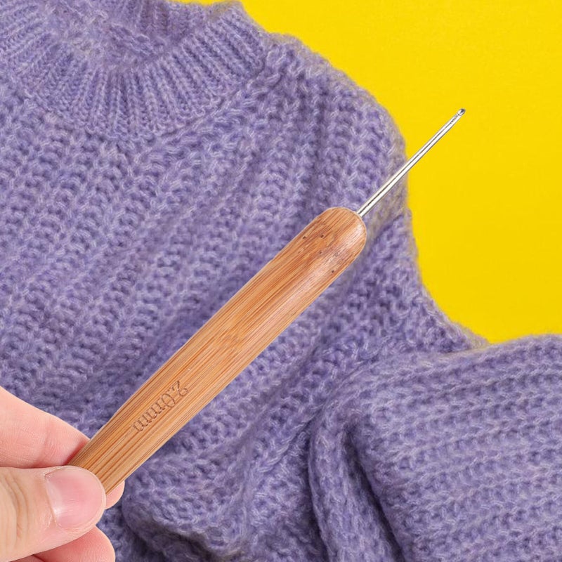 3Pcs Crochet Hooks Set Ergonomic Handles Comfortable Grip Smooth Finish Yarn Craft Tools for Beginners - Image 5